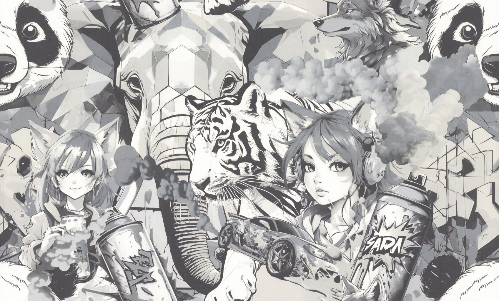 

Обои ПАЛИТРА Anime 72283-44 HC, Серый