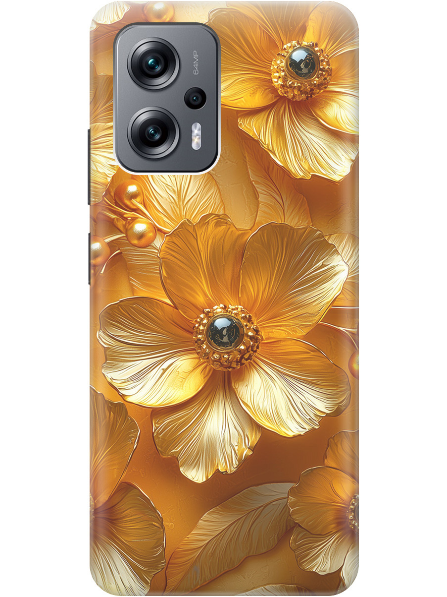 

Силиконовый чехол на Poco X4 GT / Xiaomi Redmi Note 11T Pro / 11T Pro+ с принтом 856836, Прозрачный;золотистый;черный, 740187723