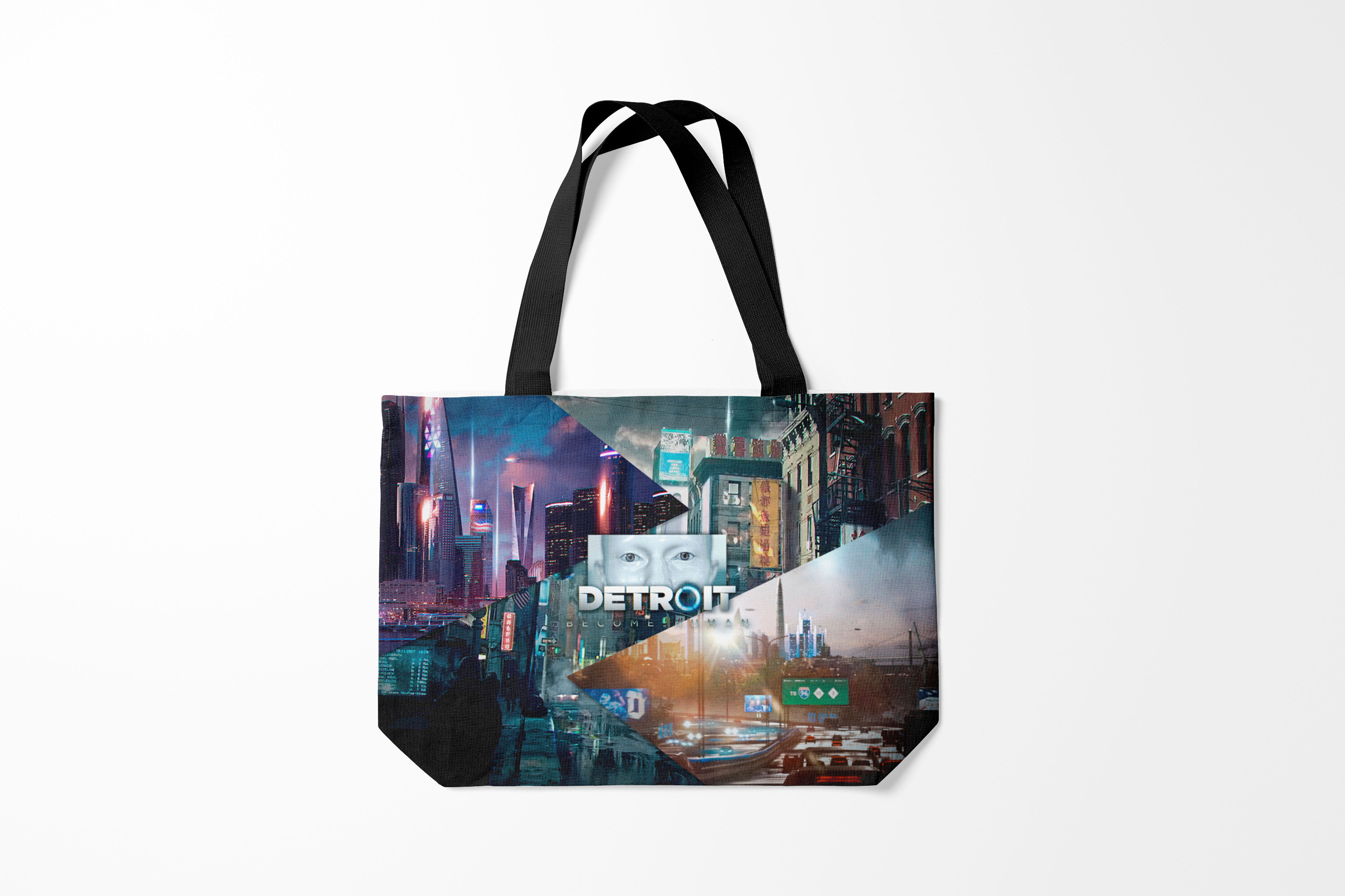 

Сумка шoппер унисекс Burnettie Detroit become human, разноцветный, Detroit become human