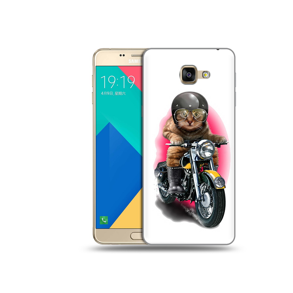 

Чехол MyPads Tocco для Samsung Galaxy A9 мото-кот (PT25200.562.485), Прозрачный, Tocco