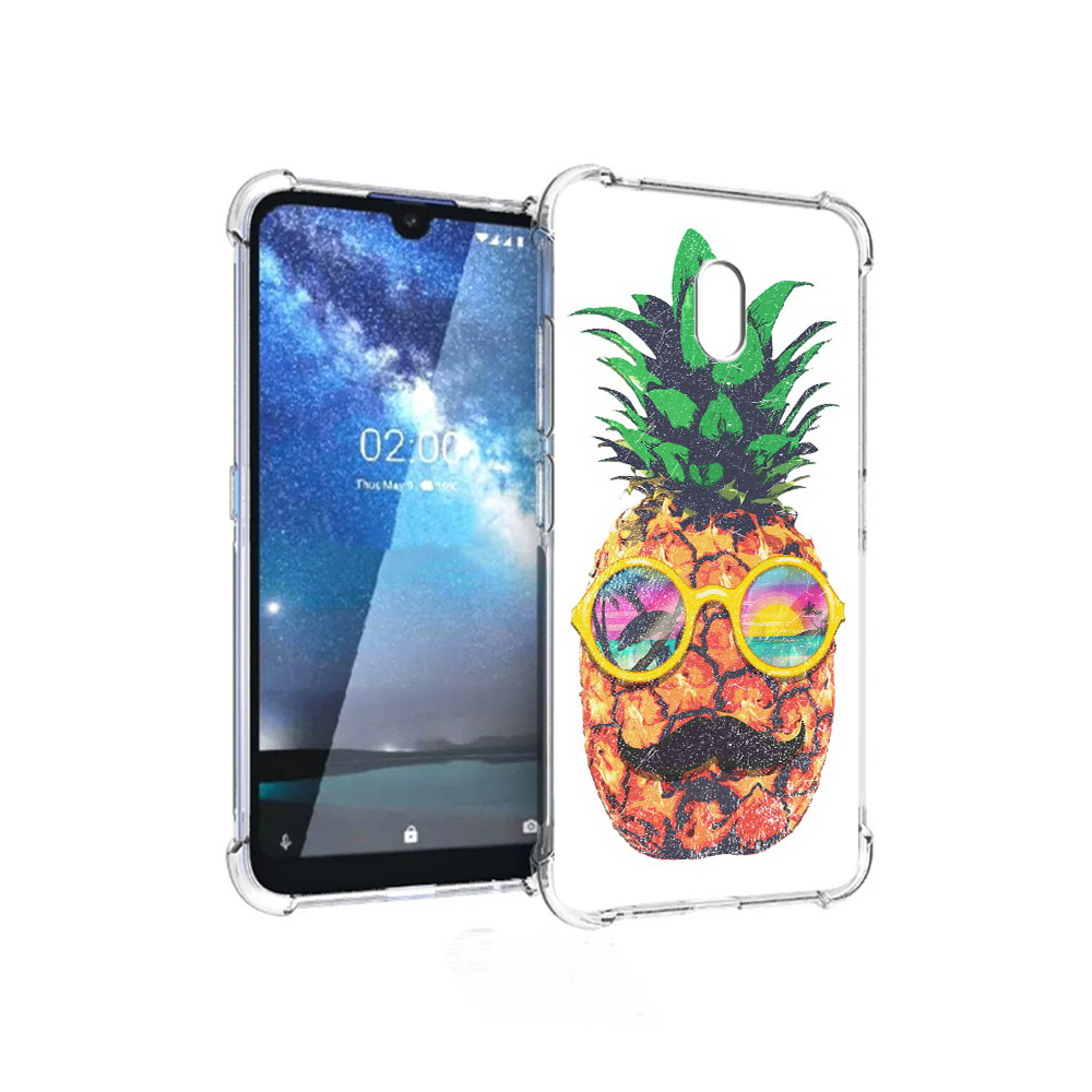 

Чехол MyPads Tocco для ZTE Blade L8 прикольный ананас с лицом (PT136677.443.556), Прозрачный, Tocco
