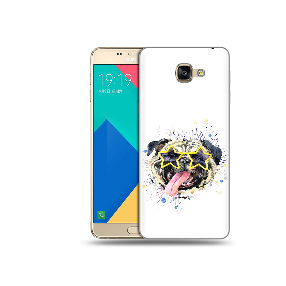 

Чехол MyPads Tocco для Samsung Galaxy A9 мопс боксер (PT25200.562.482), Прозрачный, Tocco