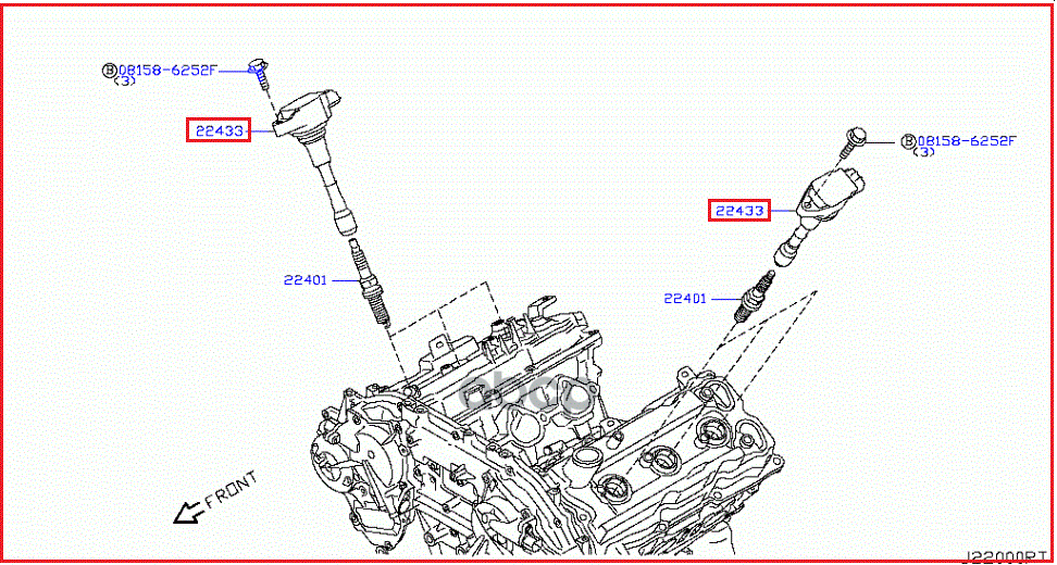 

Катушка Зажигания NISSAN арт. 22448EY00A