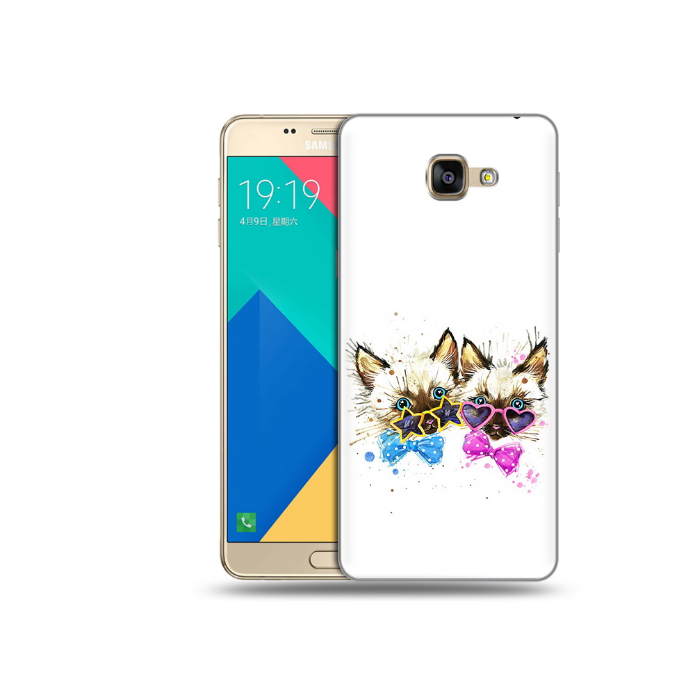 

Чехол MyPads Tocco для Samsung Galaxy A9 милые котята (PT25200.562.474), Прозрачный, Tocco