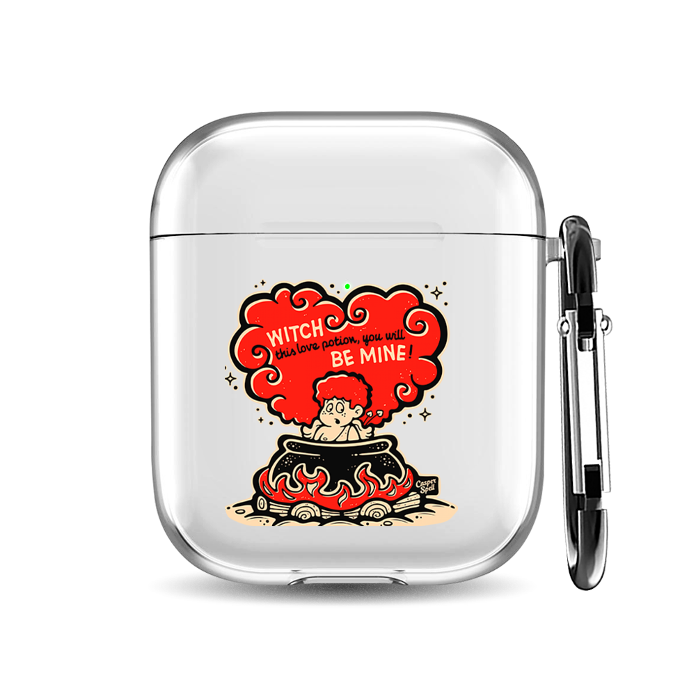 

Силиконовый чехол для наушников Airpods 1/2 "Love potion", AIPC-410-9A-1