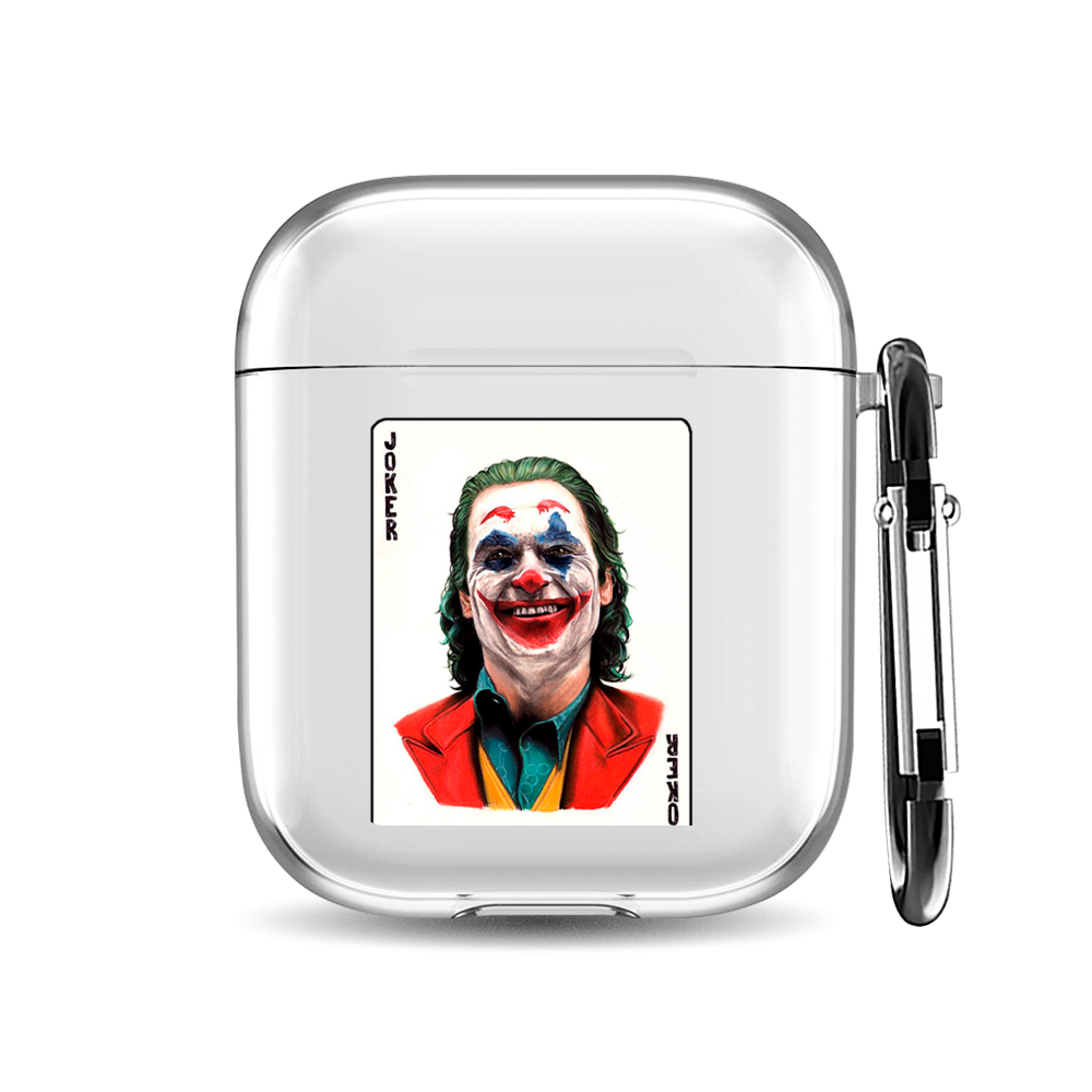 

Силиконовый чехол для наушников Airpods 1/2 "Графика к фильму Джокер 2019", AIPC-410-9A-1