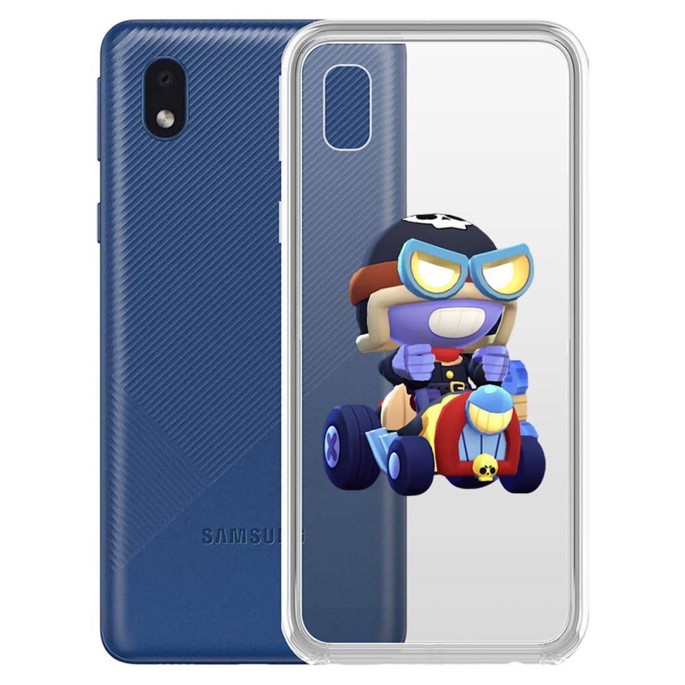 

Чехол-накладка Brawl Stars-Безумный Карл для Samsung Galaxy A01 Core (A013)