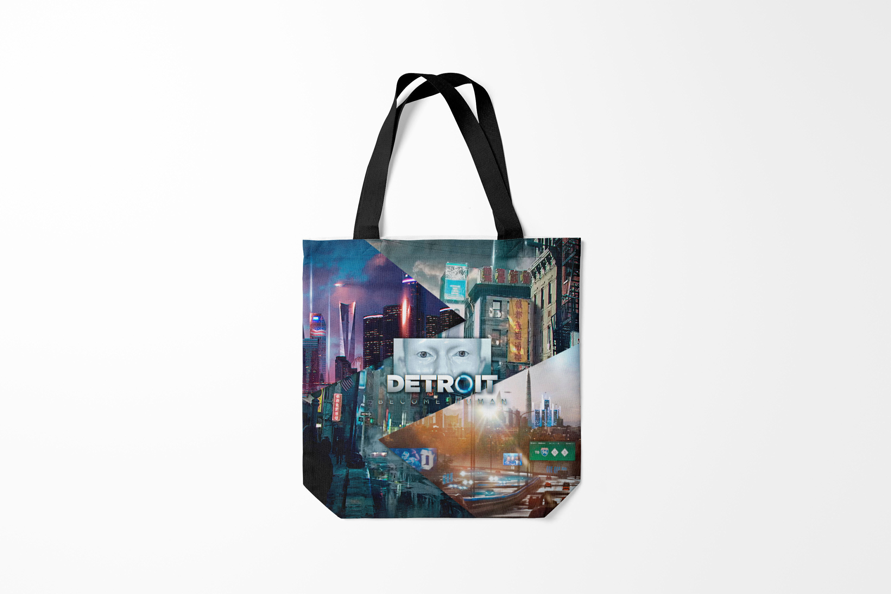 

Сумка шoппер унисекс Burnettie Detroit become human, черный, Detroit become human