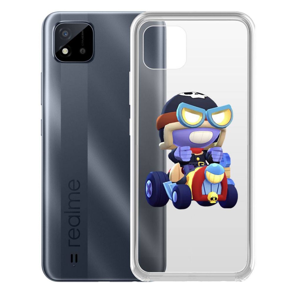 

Чехол-накладка Brawl Stars-Безумный Карл для Realme C11