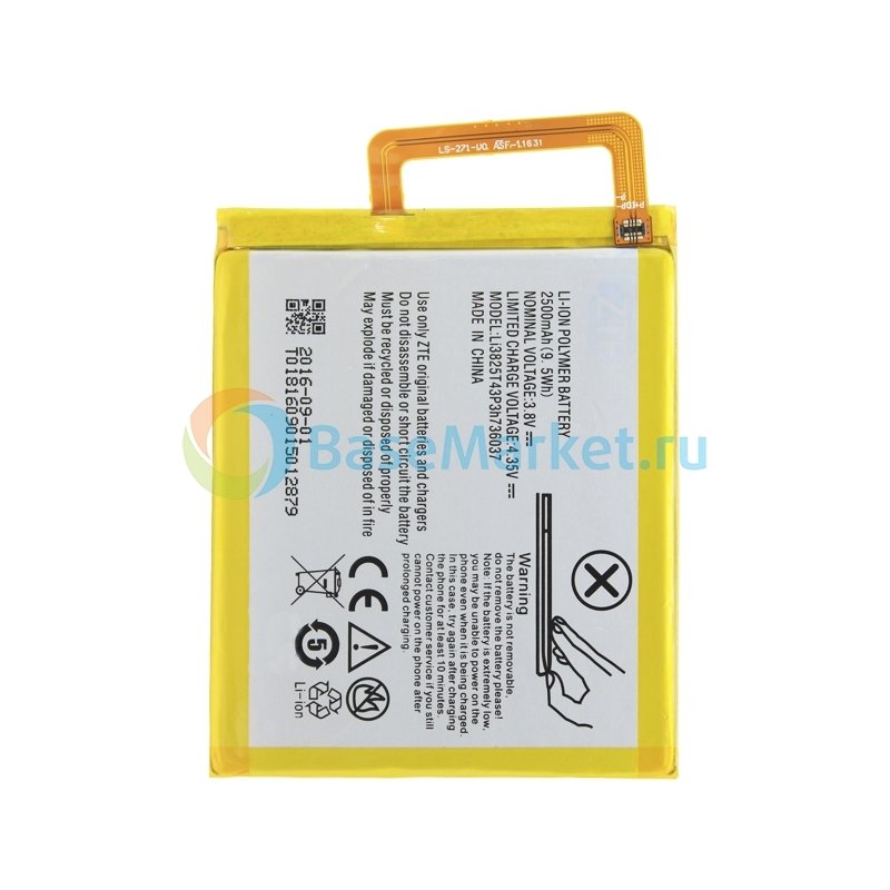 

Аккумуляторная батарея BaseMarket для ZTE (Li3825T43P3h736037) OEM