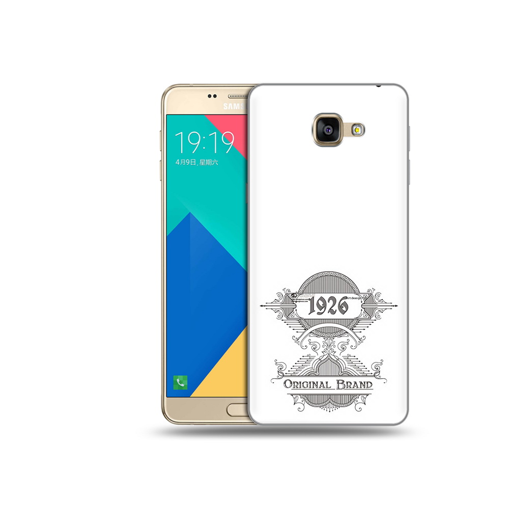

Чехол MyPads Tocco для Samsung Galaxy A9 логотип черно белый (PT25200.562.446), Прозрачный, Tocco