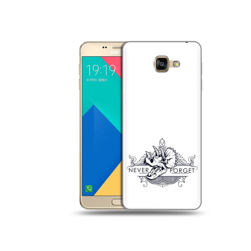 

Чехол MyPads Tocco для Samsung Galaxy A9 логотип носорога никогда не забуду, Прозрачный, Tocco