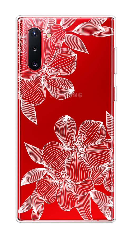 

Чехол на Samsung Galaxy Note 10 "Крокус", Белый;прозрачный, 28650-1