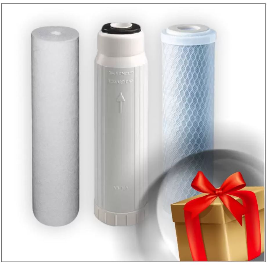 Комплект из 3-х сменных картриджей AGRENT от накипи 10SL УМЯГЧАЮЩИЙ