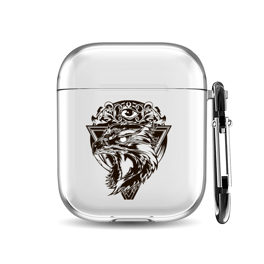 

Силиконовый чехол для наушников Airpods 1/2 "Око орла", AIPC-410-9A-1