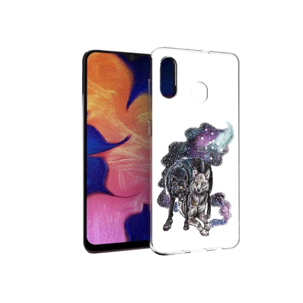 Чехол MyPads Tocco для Samsung Galaxy A30 звездные волки (PT126700.499.352)