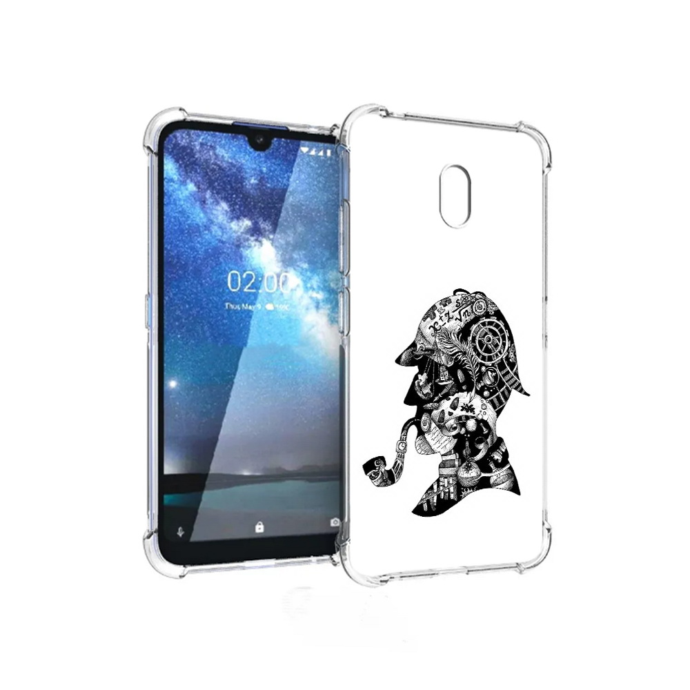 

Чехол MyPads Tocco для ZTE Blade L8 мужчина с трубкой абстракция (PT136677.443.488), Прозрачный, Tocco