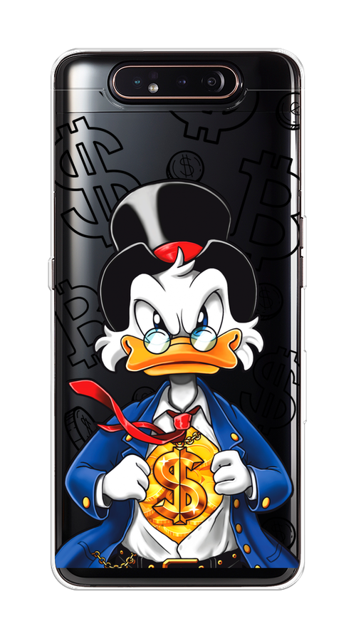 

Чехол на Samsung Galaxy A80 "Scrooge Goldman", Черный;белый;синий, 28350-1