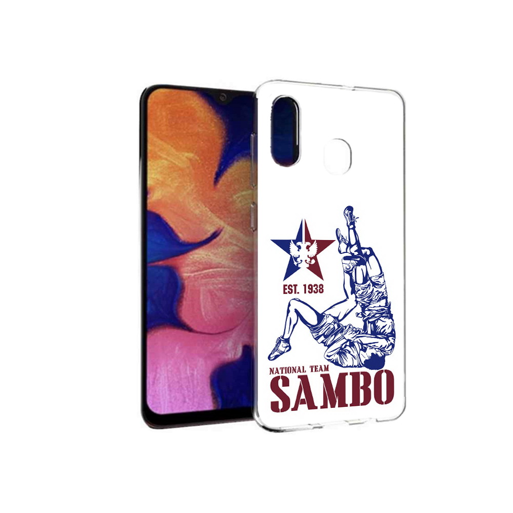 

Чехол MyPads Tocco для Samsung Galaxy A30 единоборства самбо (PT126700.499.344), Прозрачный, Tocco