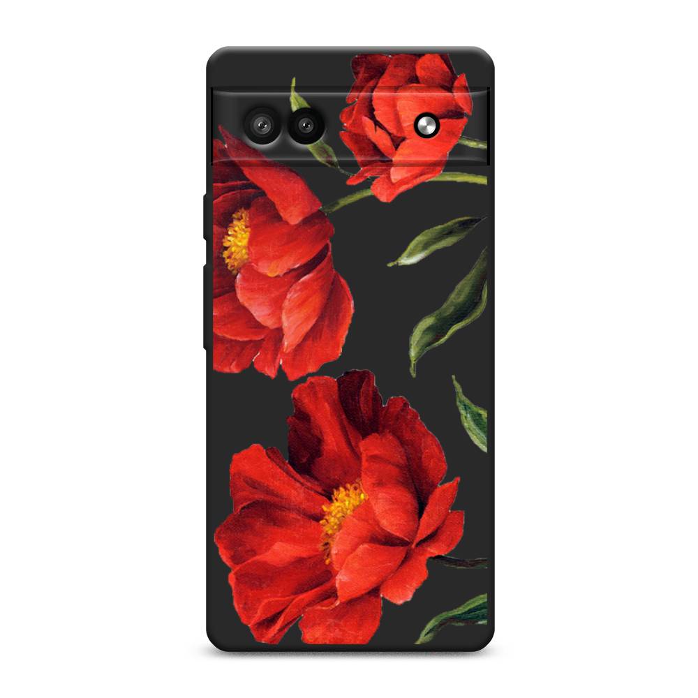 

Чехол Awog 271152-1 для Google Pixel 6A "Красные маки", Красный, 271152-1