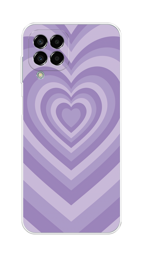 

Чехол на Samsung Galaxy M33 "Violet heart latte", Фиолетовый, 2105650-1