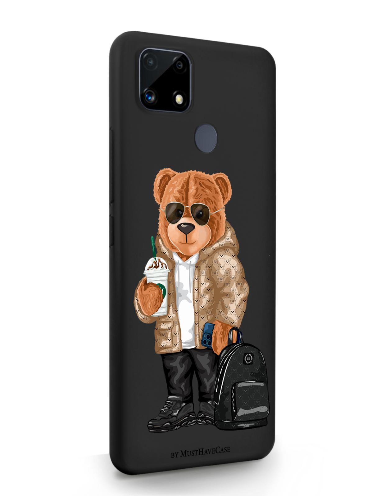 фото Чехол musthavecase для realme c25s tony style в очках черный