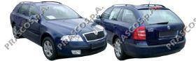 

SK0241247_крышка противотуманной фары правая черная Skoda Octavia 04-08