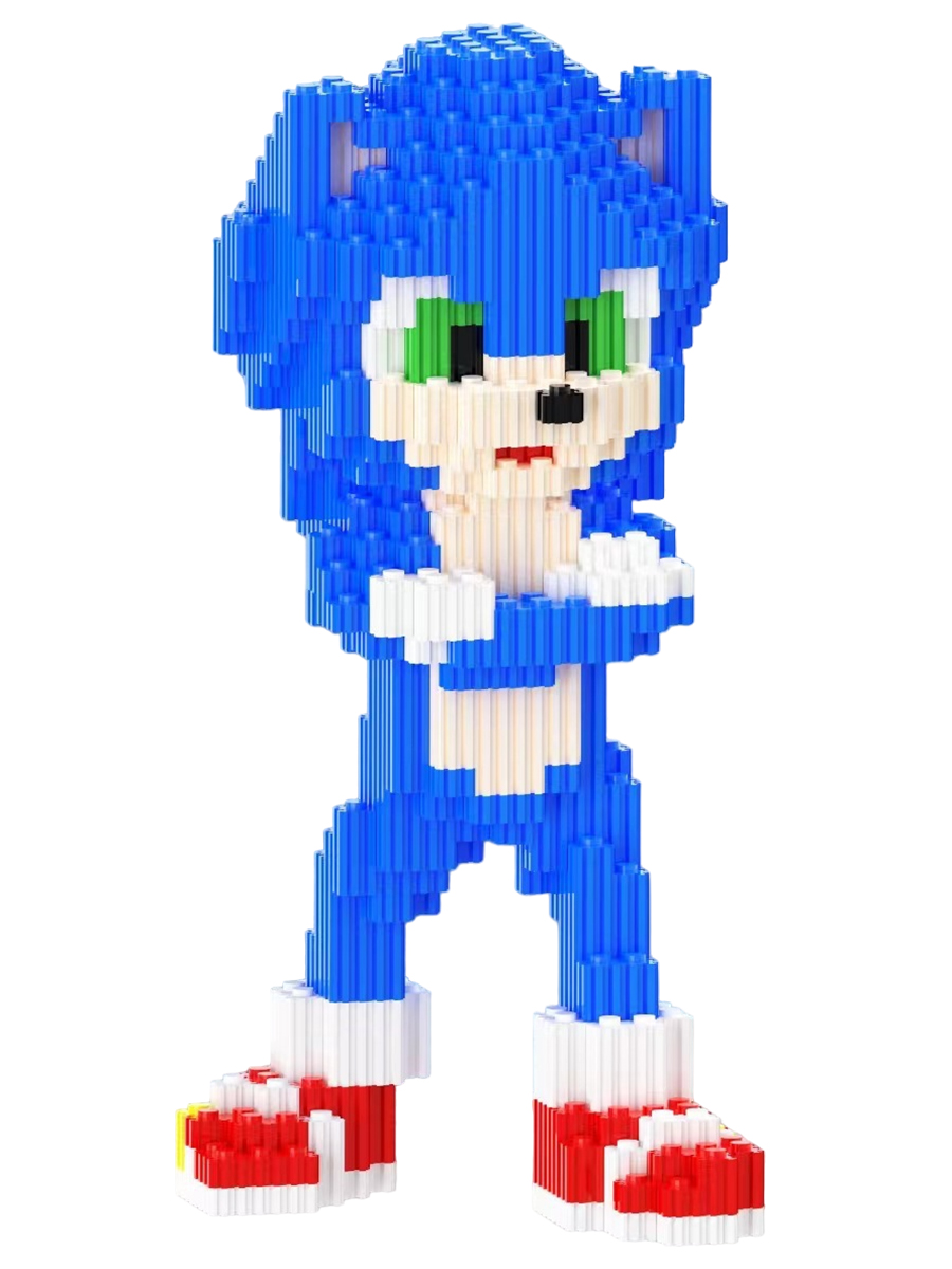

3D конструктор StarFriend еж Соник Sonic the Hedgehog блочный 1501 деталь, ж Соник Sonic the Hedgehog блочный 1501 деталь