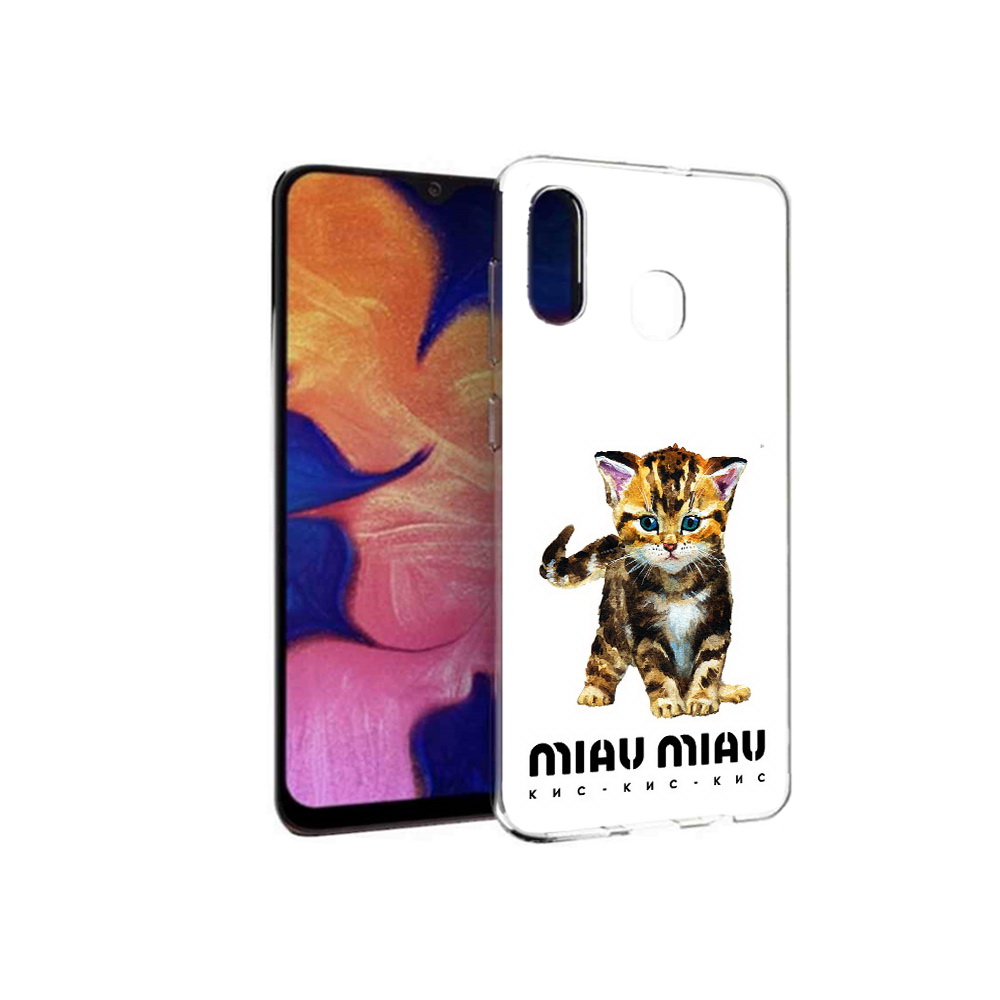 Чехол MyPads Tocco для Samsung Galaxy A30 Бренд miau miau (PT126700.499.34)