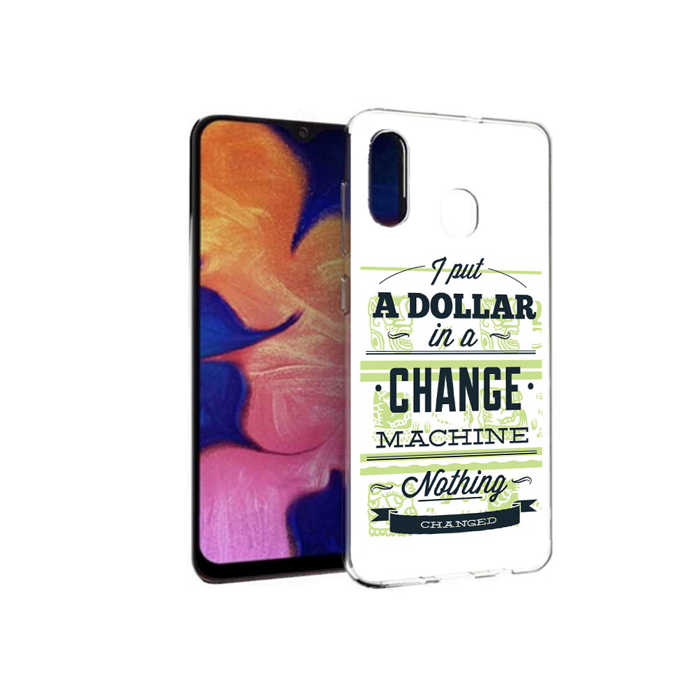 

Чехол MyPads Tocco для Samsung Galaxy A30 доллар надпись (PT126700.499.336), Прозрачный, Tocco