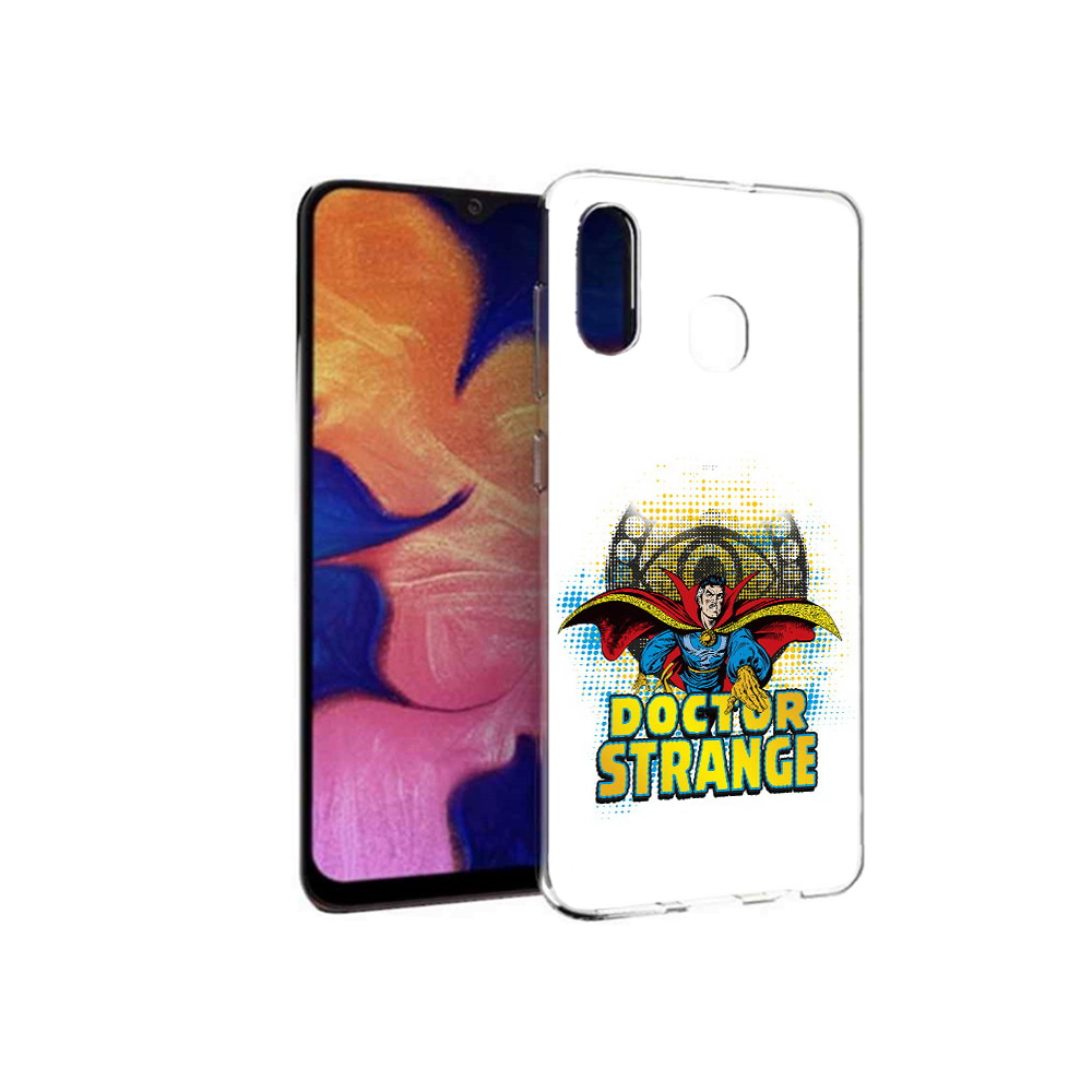 

Чехол MyPads Tocco для Samsung Galaxy A30 доктор стренж рисунок (PT126700.499.335), Прозрачный, Tocco