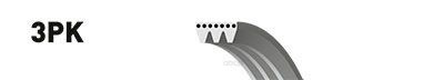 

GATES Ремень поликлиновый GATES 3PK881SF