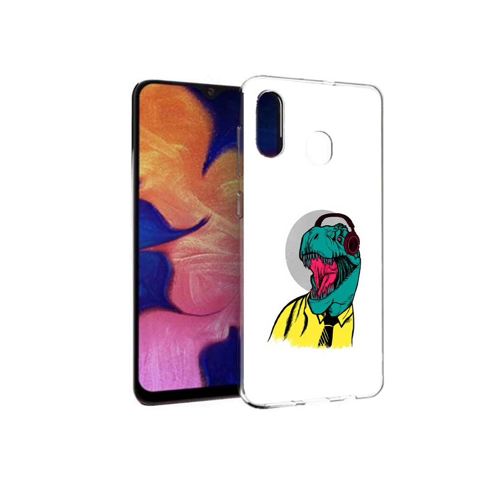 

Чехол MyPads Tocco для Samsung Galaxy A30 дино (PT126700.499.326), Прозрачный, Tocco