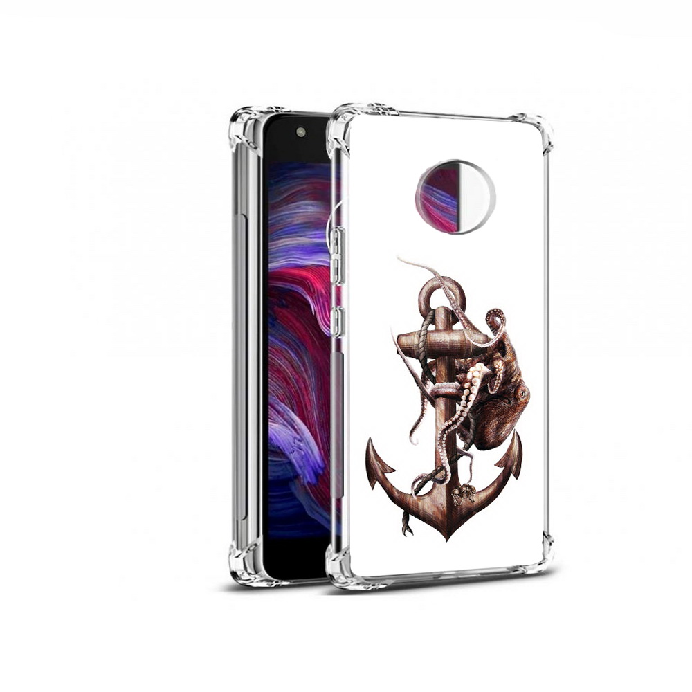 

Чехол MyPads Tocco для Motorola Moto X4 ржавый якорь (PT96319.371.579), Прозрачный, Tocco