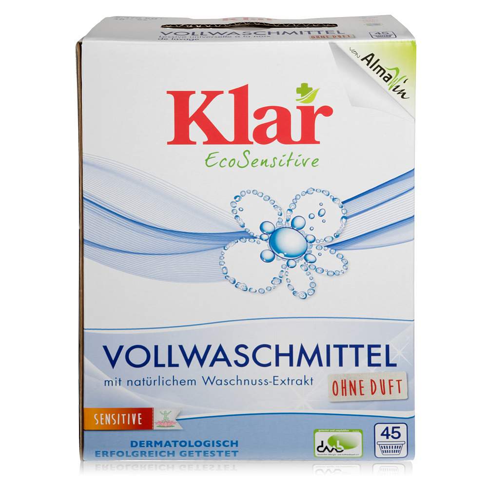 Стиральный порошок KLAR на мыльном орехе для белого и прочноокрашенного белья  ЭКО
