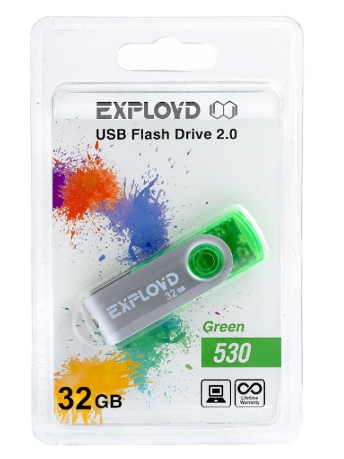 Флешка Exployd 32 ГБ (EXP32GB530Green)