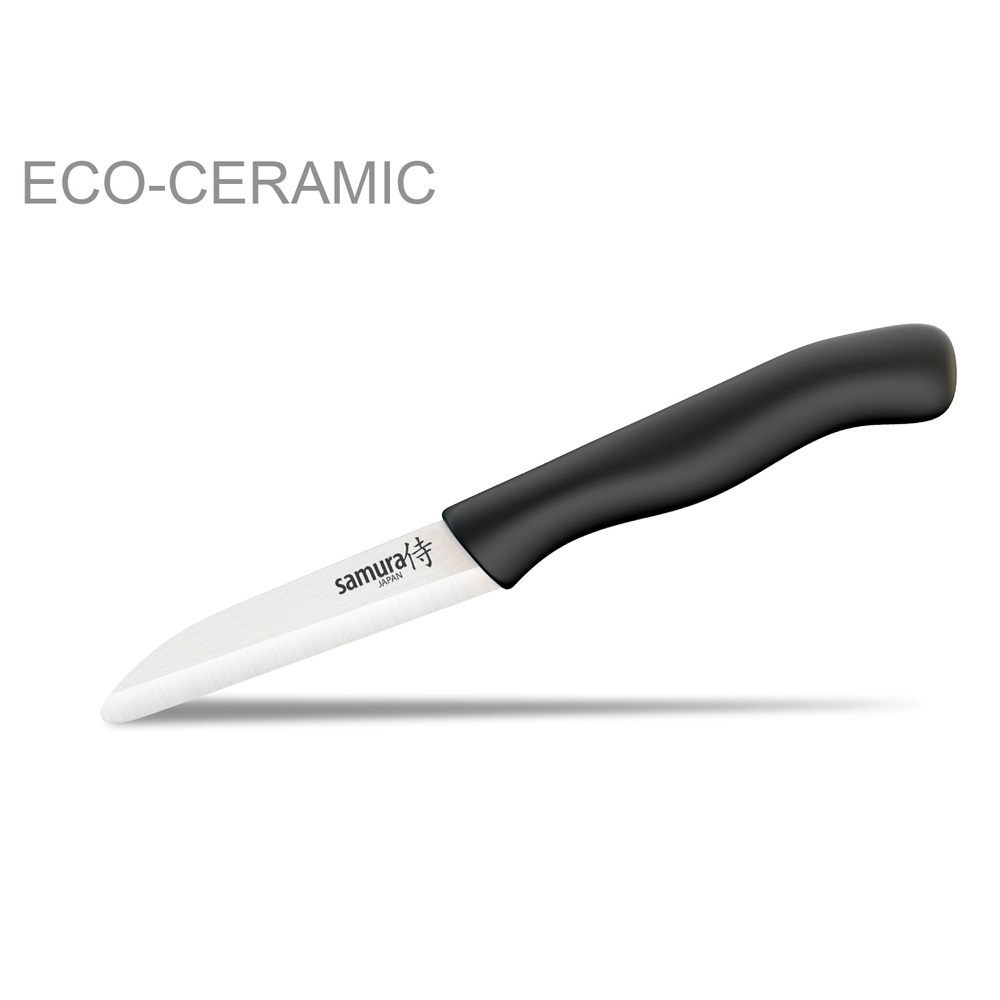 фото Овощной нож samura eco-ceramic 7,5 см sc-0011bl