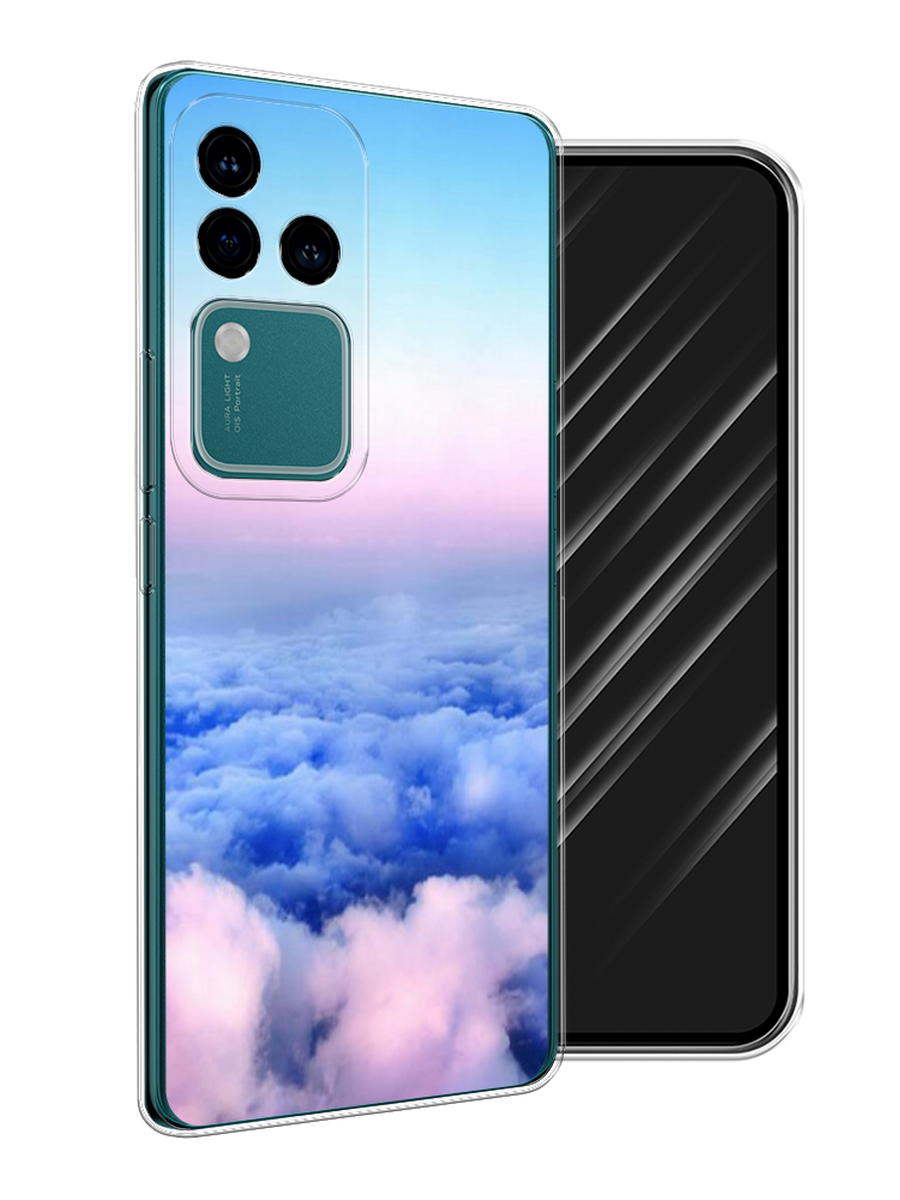 

Чехол Awog на Vivo V30 Pro/S18 Pro "Облака", Голубой;розовый;бирюзовый, 2610050-1