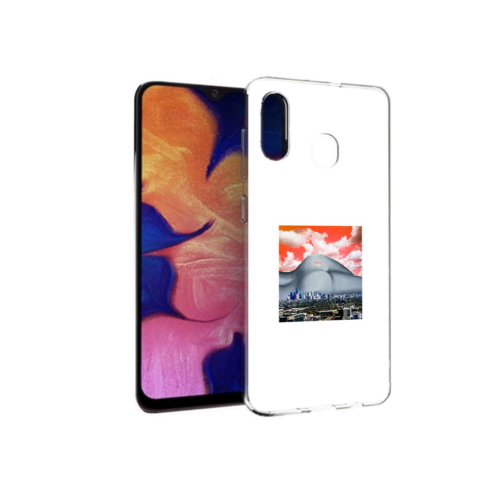 Чехол MyPads Tocco для Samsung Galaxy A30 город с девушкой на фоне (PT126700.499.297)