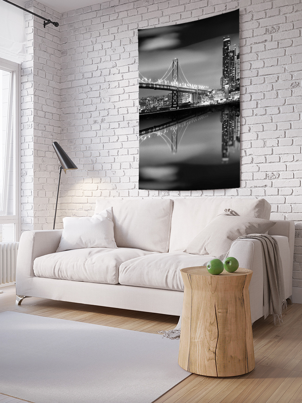 

Вертикальное фотопанно на стену JoyArty Сияющий мост 100x150 см, Сияющий мост