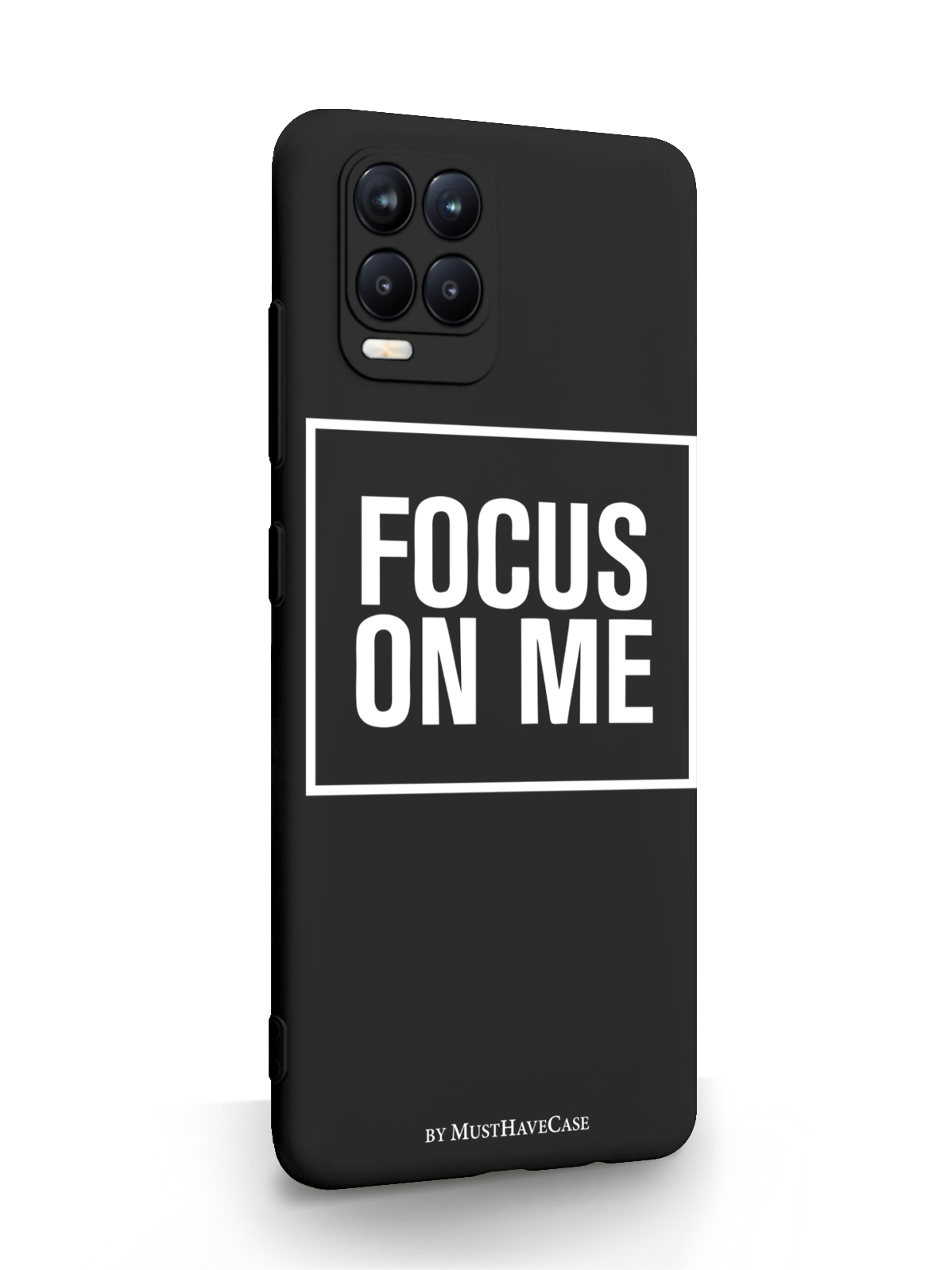 фото Чехол musthavecase для realme 8 focus on me черный