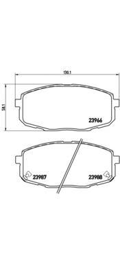 

Колодки Тормозные Дисковые Передн. Hyundai Creta 01/16-> / Hyundai I30 (Fd) 10/07-05/12 /