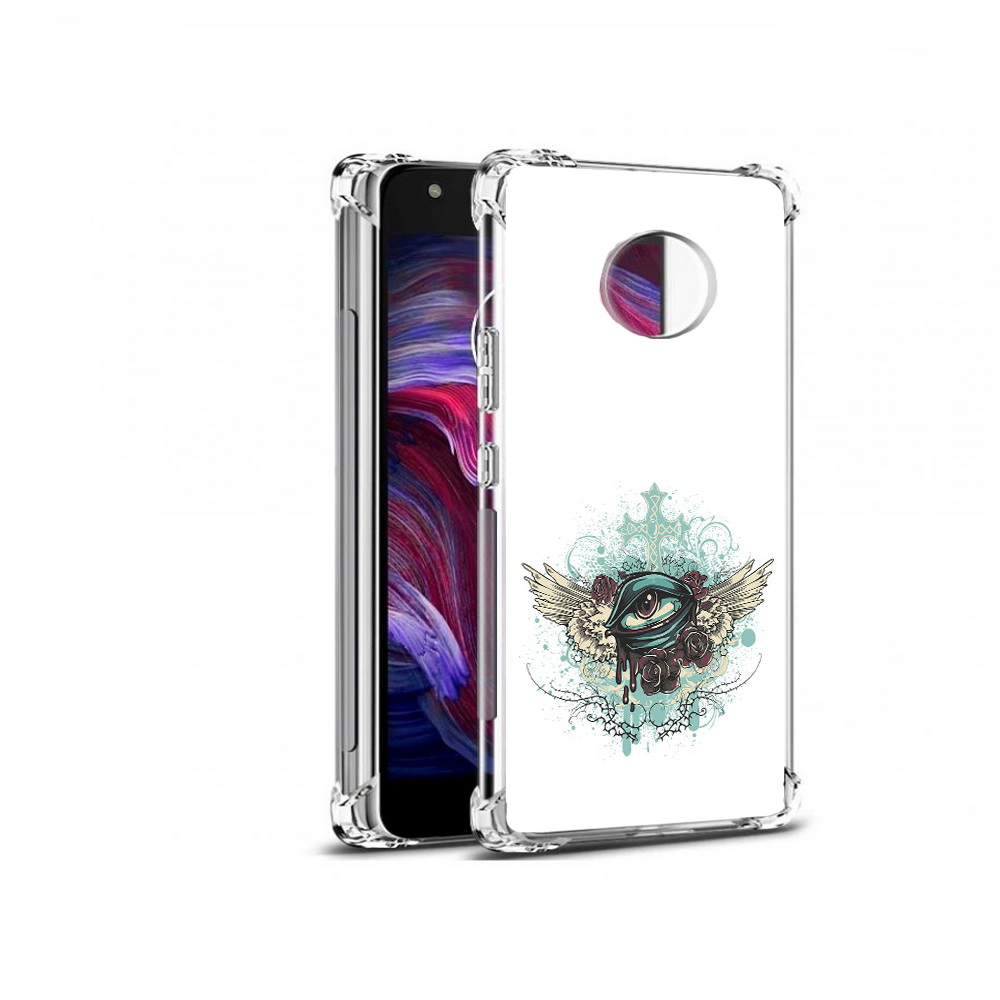 

Чехол MyPads Tocco для Motorola Moto X4 плачущий глаз с крыльями (PT96319.371.544), Прозрачный, Tocco