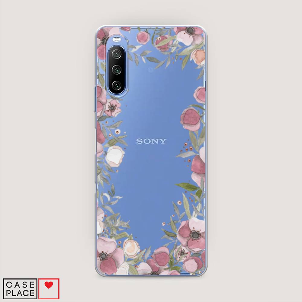 

Чехол Awog на Sony Xperia 10 III "Розовая цветочная рамка", Разноцветный, 54950-8