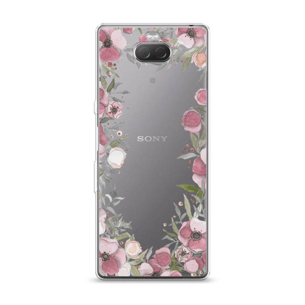 

Чехол Awog на Sony Xperia 10/XA3 "Розовая цветочная рамка", Разноцветный, 54050-8