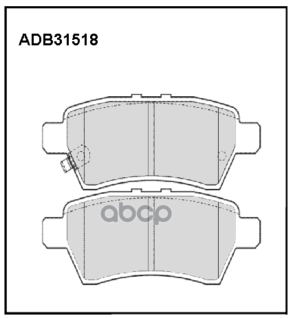 

Тормозные колодки ALLIED NIPPON задние дисковые ADB31518