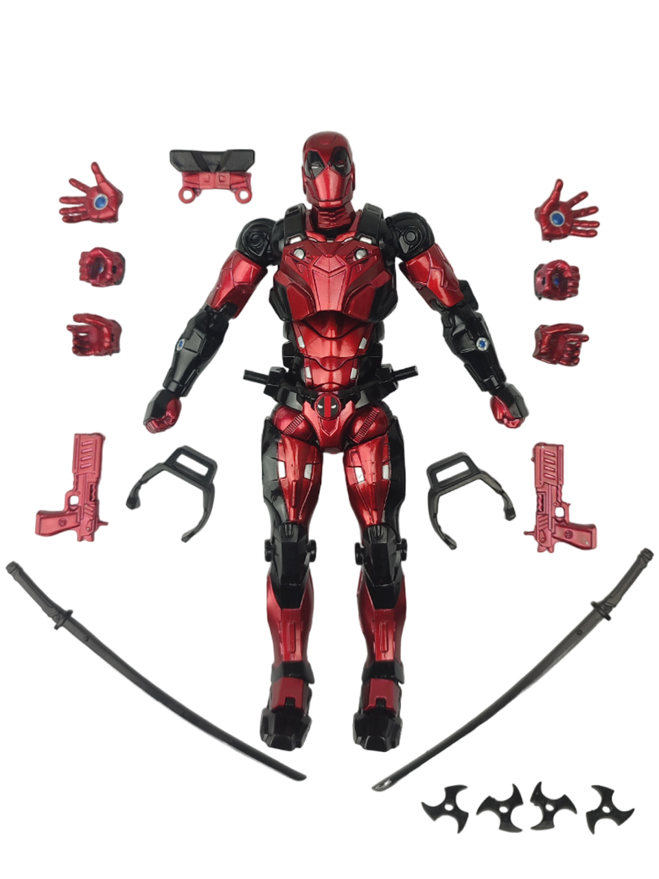 

Фигурка StarFriend Дэдпул Марвел Marvel подставка оружие сменные кисти подвижная 16 см, Дэдпул Марвел Deadpool Marvel