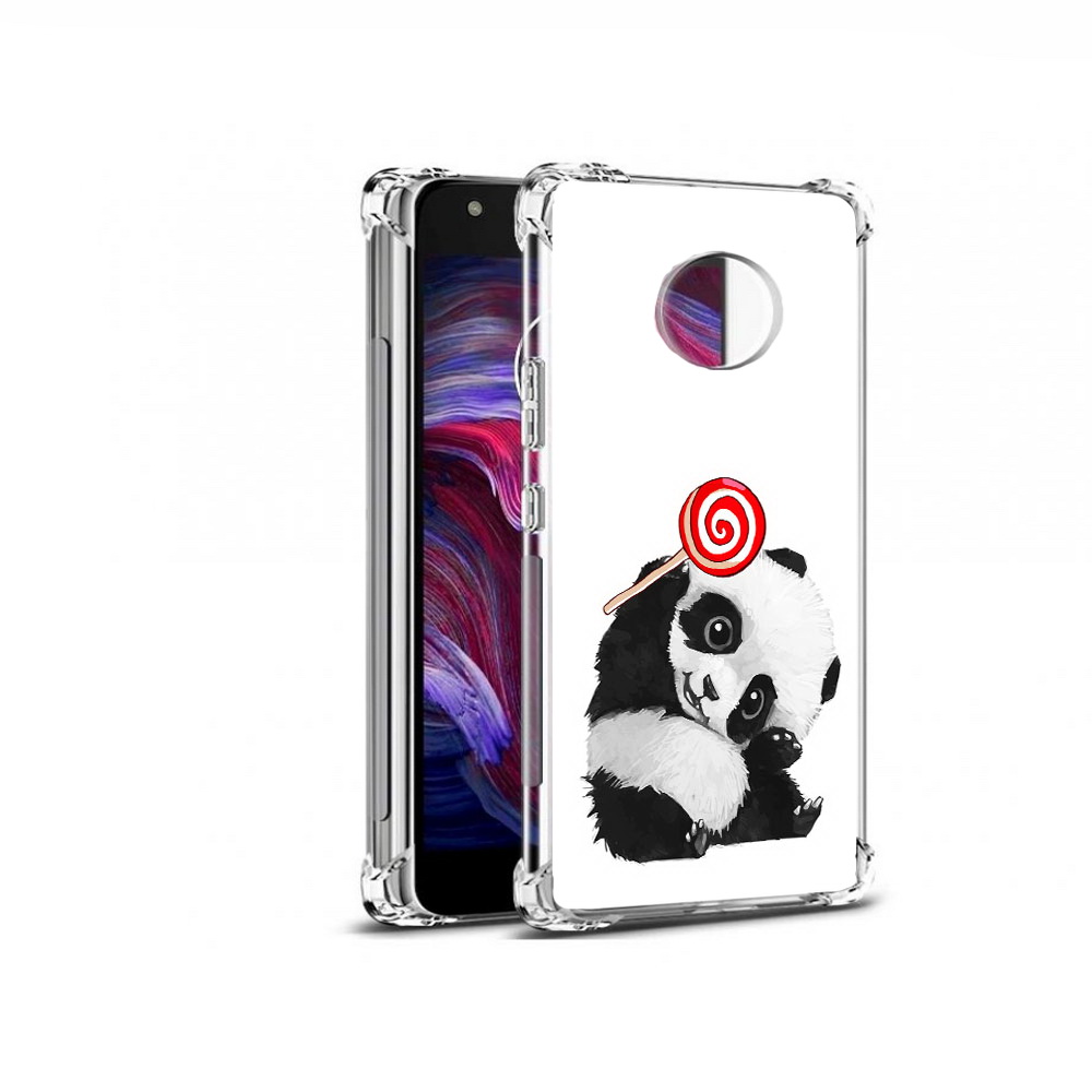 

Чехол MyPads Tocco для Motorola Moto X4 панда с леденцом (PT96319.371.534), Прозрачный, Tocco