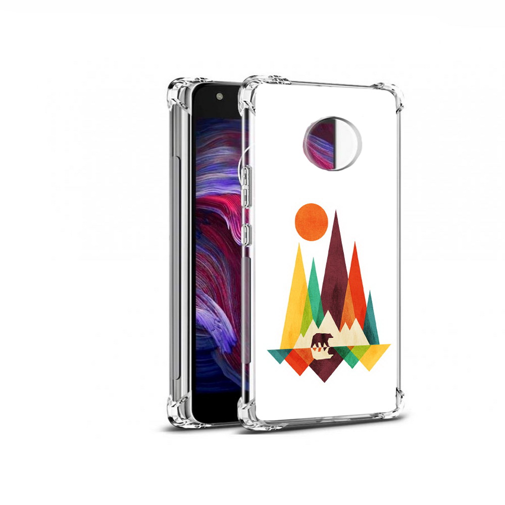 

Чехол MyPads Tocco для Motorola Moto X4 нарисованные горы с медведем (PT96319.371.506), Прозрачный, Tocco
