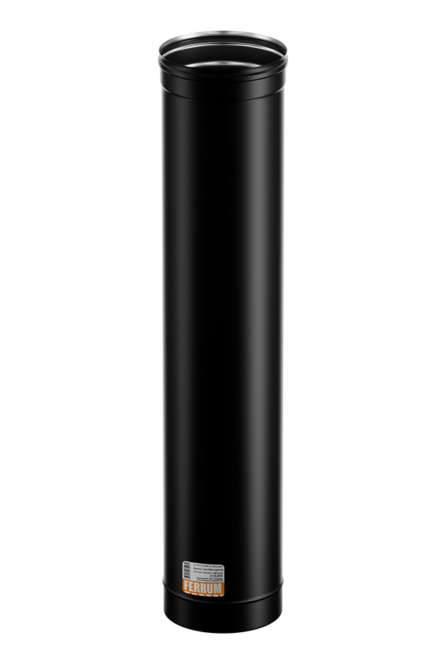 

Дымоход 1,0м Ferrum (430 0,8 мм эмаль черная) Ф130